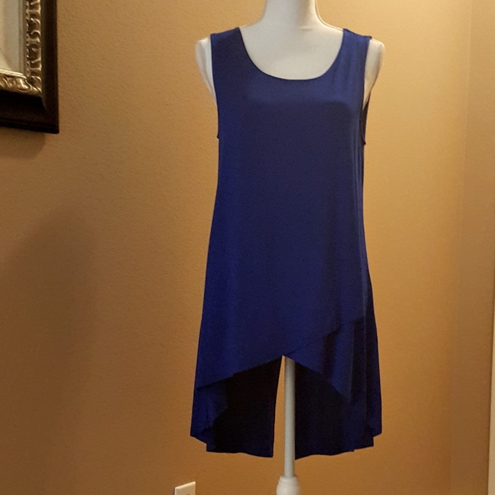 ⚘Blue long tunic top